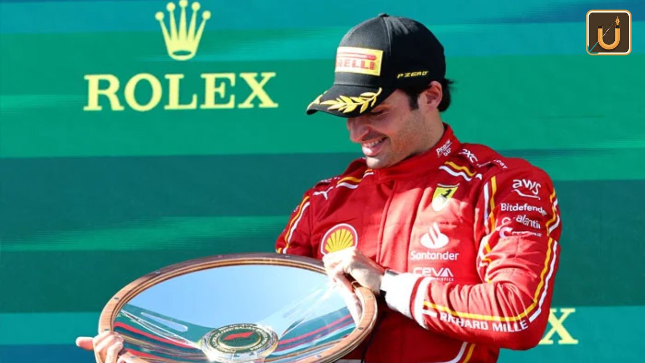 Usthadian Academy / Ferrari’s Carlos Sainz clinched victory at the Australian Grand Prix